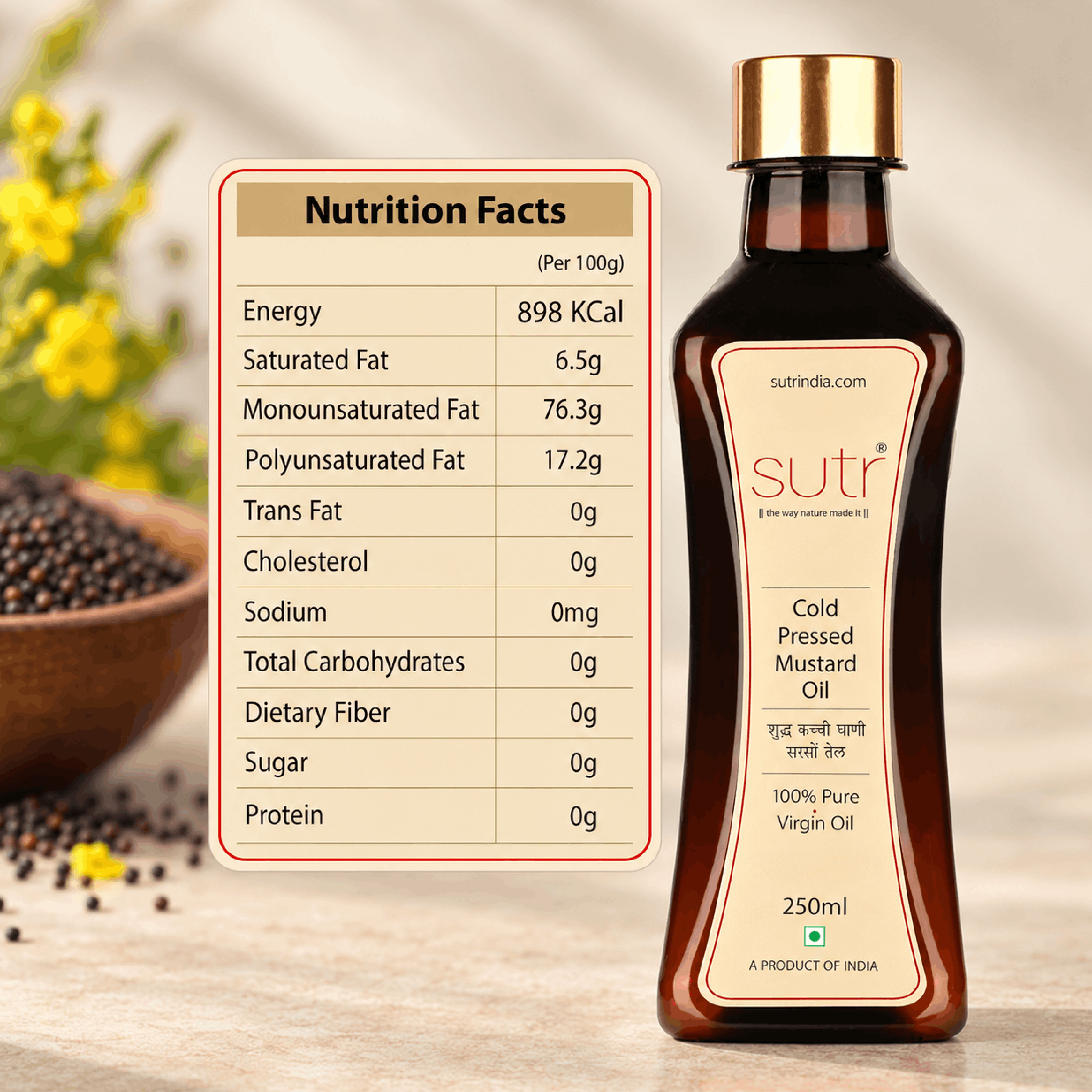 Cold Pressed Mustard Oil