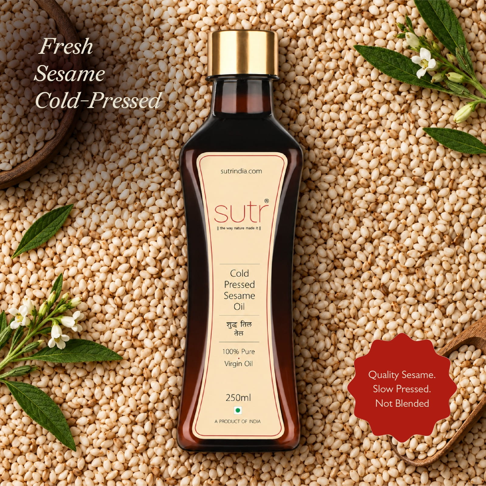 Cold Pressed Sesame Oil