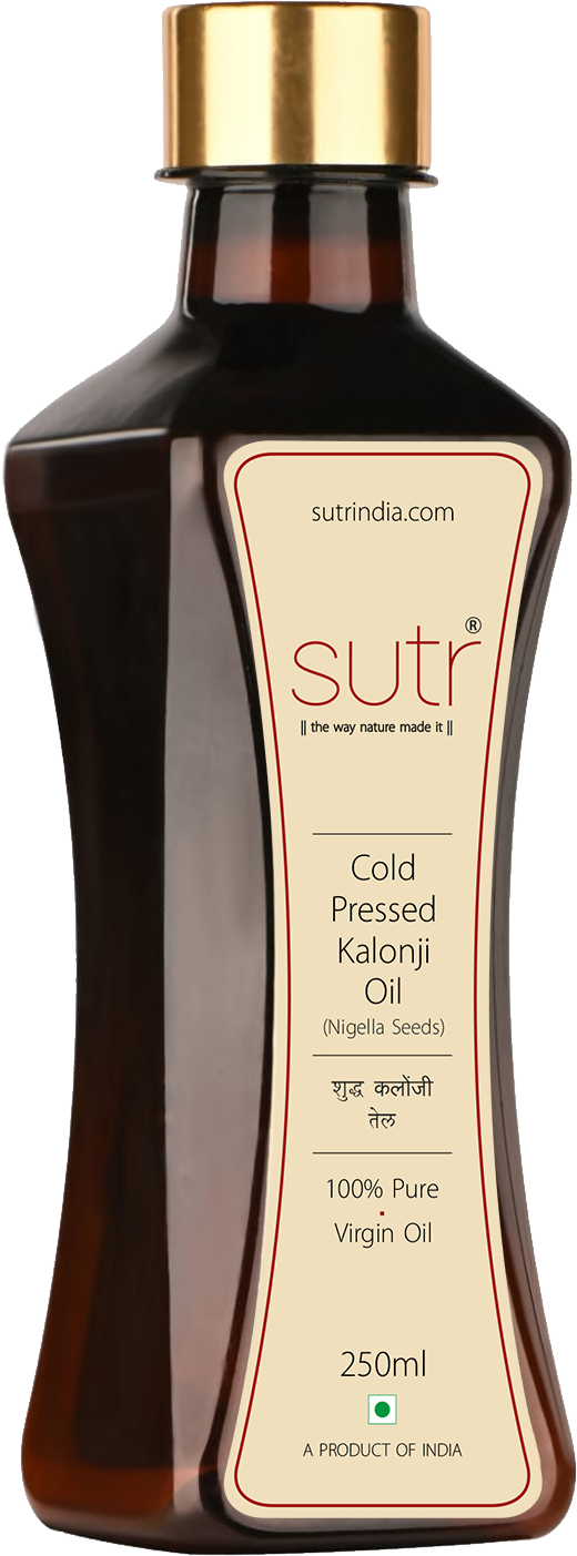 Sutr India Cold Pressed Kalonji Oil, batch-tested bottle